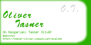 oliver tasner business card